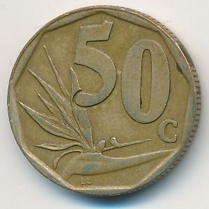 South Africa, 50 cents, 1996