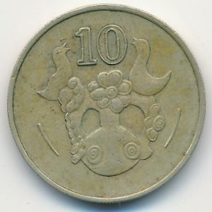 Кипр, 10 центов (1985 г.)