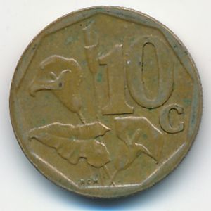 ЮАР, 10 центов (2004 г.)