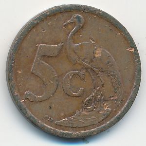 ЮАР, 5 центов (2005 г.)