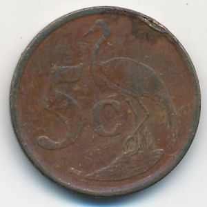ЮАР, 5 центов (2009 г.)