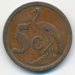 ЮАР, 5 центов (1990 г.)