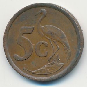 ЮАР, 5 центов (1997 г.)