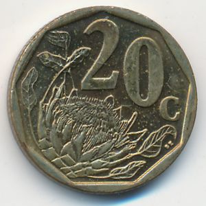 South Africa, 20 центов, 2008