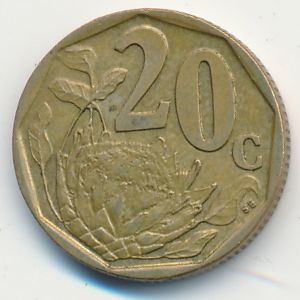 ЮАР, 20 центов (1997 г.)