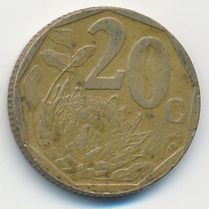 ЮАР, 20 центов (1999 г.)
