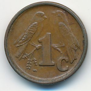 ЮАР, 1 цент (1990 г.)