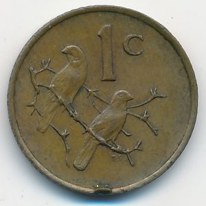 ЮАР, 1 цент (1987 г.)