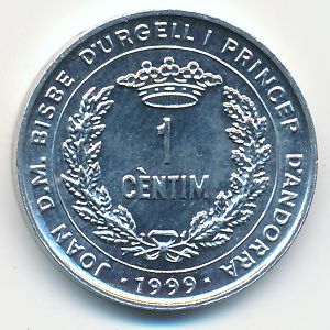 Andorra, 1 centim, 1999