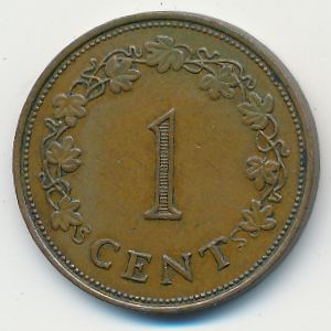 Мальта, 1 цент (1972 г.)