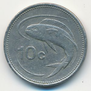 Мальта, 10 центов (1986 г.)