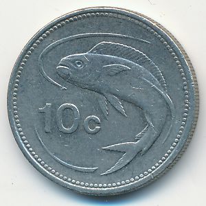 Мальта, 10 центов (1995 г.)