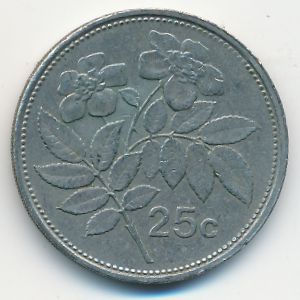 Malta, 25 cents, 1995