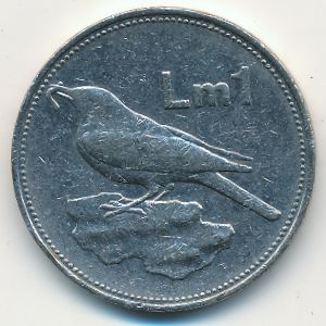 Мальта, 1 лира (1986 г.)