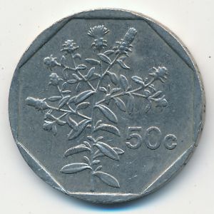 Malta, 50 cents, 1998