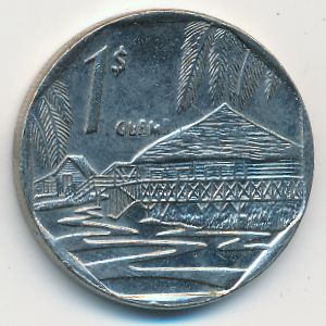 Cuba, 1 peso, 2007