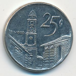 Cuba, 25 centavos, 2002