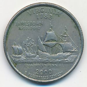 США, 1/4 доллара (2000 г.)