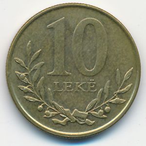 Албания, 10 лек (2018 г.)