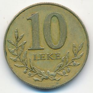 Albania, 10 leke, 1996