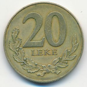 Albania, 20 leke, 2000