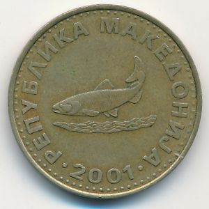 Macedonia, 2 denari, 2001