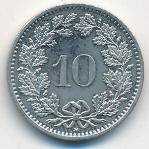 Швейцария, 10 раппенов (2011 г.)