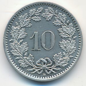 Швейцария, 10 раппенов (2012 г.)