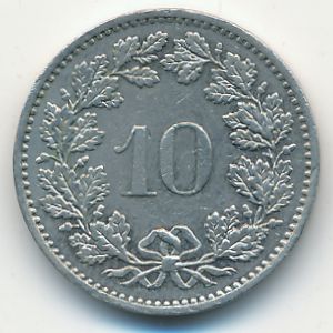 Швейцария, 10 раппенов (1982 г.)