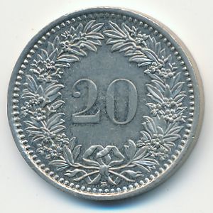 Швейцария, 20 раппенов (2003 г.)