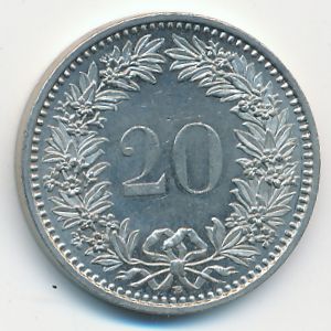 Швейцария, 20 раппенов (2005 г.)