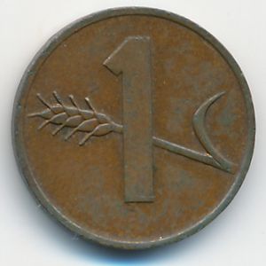 Швейцария, 1 раппен (1971 г.)