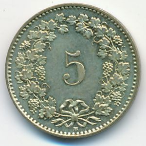 Швейцария, 5 раппенов (2007 г.)