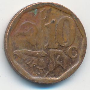 ЮАР, 10 центов (2017 г.)