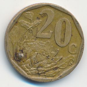 South Africa, 20 центов, 2008