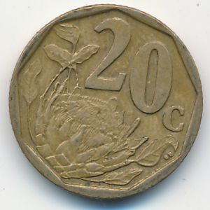 South Africa, 20 центов, 2008
