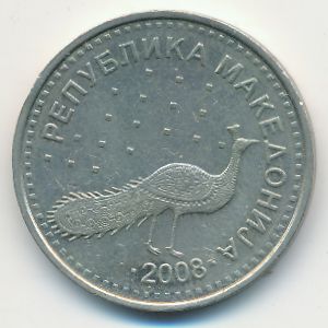Macedonia, 10 denari, 2008