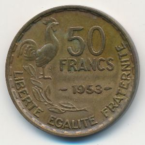 Франция, 50 франков (1953 г.)