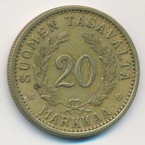 Finland, 20 markkaa, 1937