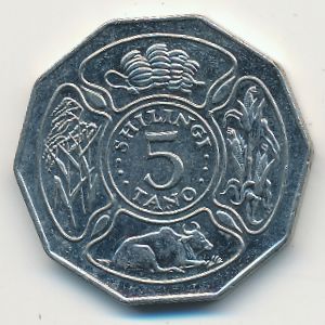 Танзания, 5 шиллингов (1993 г.)
