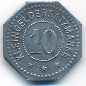 Вехтерсбах., 10 пфеннигов (1918 г.)
