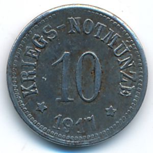 Кам., 10 пфеннигов (1917 г.)
