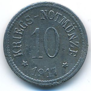 Кам., 10 пфеннигов (1917 г.)