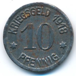 Кобленц., 10 пфеннигов (1918 г.)