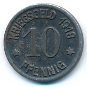 Кобленц., 10 пфеннигов (1918 г.)