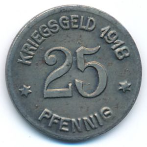 Кобленц., 25 пфеннигов (1918 г.)