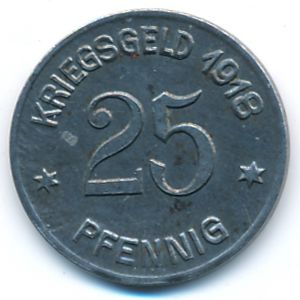 Кобленц., 25 пфеннигов (1918 г.)