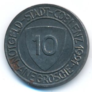 Coblenz, 10 пфеннигов, 1921