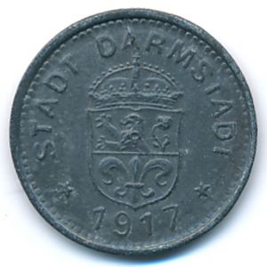 Дармштадт., 10 пфеннигов (1917 г.)