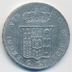 Неаполь и Сицилия, 120 гран (1856 г.)